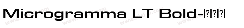 Microgramma LT Bold字体转换